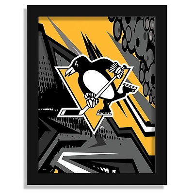 Pittsburgh Penguins 12" x 16" Team Comic Framed Art Print