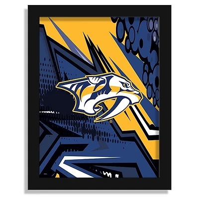 Nashville Predators 12" x 16" Team Comic Framed Art Print