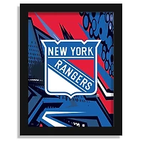 New York Rangers 12" x 16" Team Comic Framed Art Print