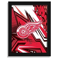 Detroit Red Wings 12" x 16" Team Comic Framed Art Print