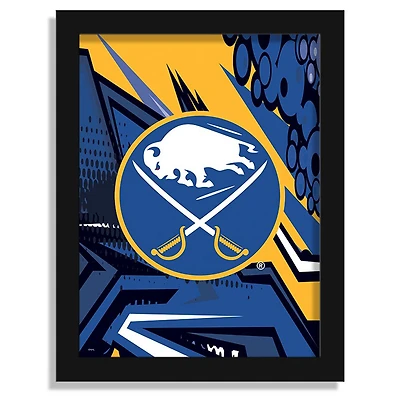 Buffalo Sabres 12" x 16" Team Comic Framed Art Print
