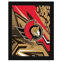 Ottawa Senators 12" x 16" Team Comic Framed Art Print