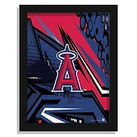Los Angeles Angels 12" x 16" Team Comic Framed Art Print