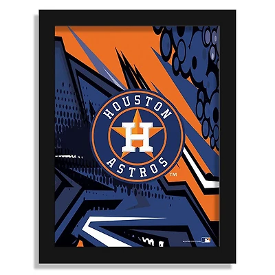 Houston Astros 12" x 16" Team Comic Framed Art Print
