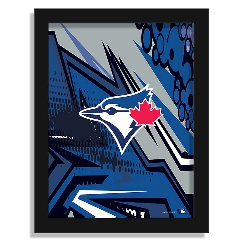 Toronto Blue Jays 12" x 16" Team Comic Framed Art Print