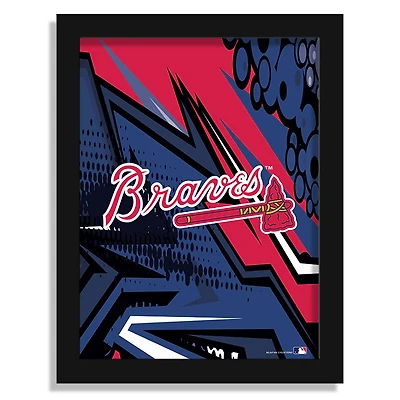 Atlanta Braves 12" x 16" Team Comic Framed Art Print
