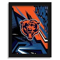 Chicago Bears 12" x 16" Team Comic Framed Art Print