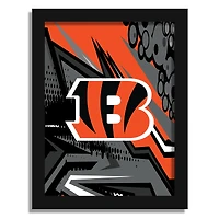 Cincinnati Bengals 12" x 16" Team Comic Framed Art Print