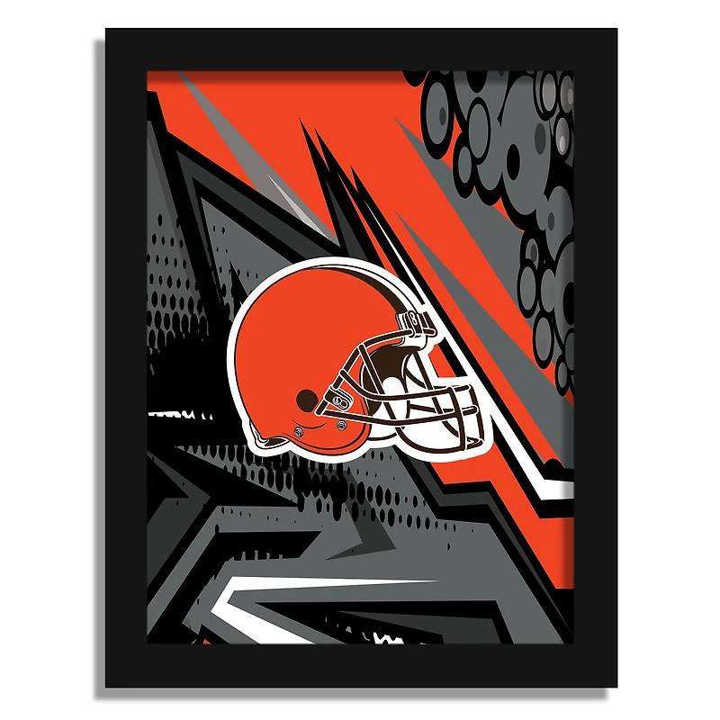Cleveland Browns 12" x 16" Team Comic Framed Art Print