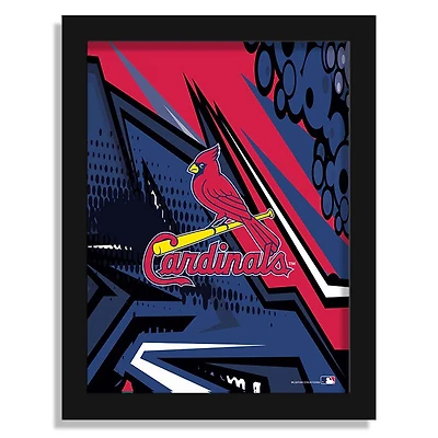 St. Louis Cardinals 12" x 16" Team Comic Framed Art Print