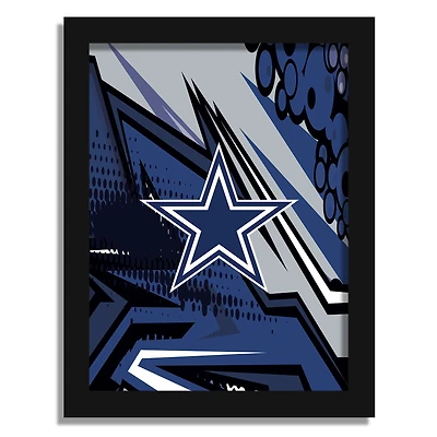 Dallas Cowboys 12" x 16" Team Comic Framed Art Print