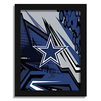 Dallas Cowboys 12" x 16" Team Comic Framed Art Print