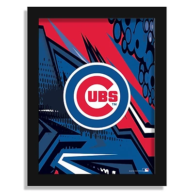 Chicago Cubs 12" x 16" Team Comic Framed Art Print