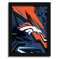 Denver Broncos 12" x 16" Team Comic Framed Art Print