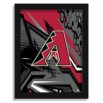 Arizona Diamondbacks 12" x 16" Team Comic Framed Art Print