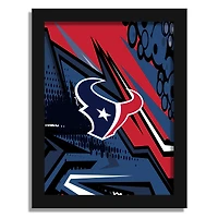 Houston Texans 12" x 16" Team Comic Framed Art Print