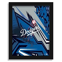 Los Angeles Dodgers 12" x 16" Team Comic Framed Art Print