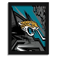 Jacksonville Jaguars 12" x 16" Team Comic Framed Art Print