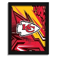 Kansas City Chiefs 12" x 16" Team Comic Framed Art Print