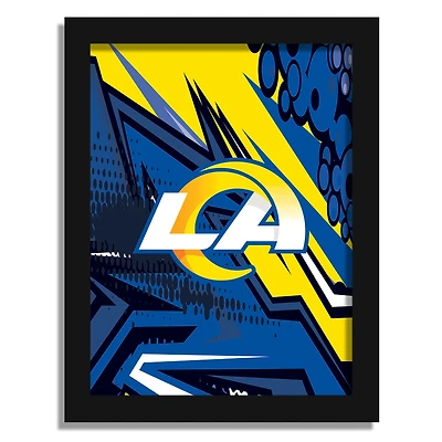 Los Angeles Rams 12" x 16" Team Comic Framed Art Print