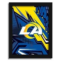 Los Angeles Rams 12" x 16" Team Comic Framed Art Print