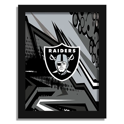 Las Vegas Raiders 12" x 16" Team Comic Framed Art Print