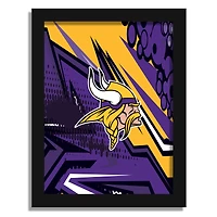 Minnesota Vikings 12" x 16" Team Comic Framed Art Print