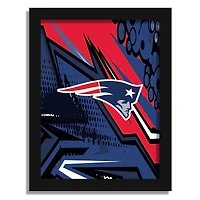New England Patriots 12" x 16" Team Comic Framed Art Print