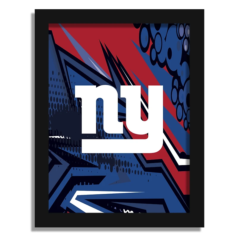 New York Giants 12" x 16" Team Comic Framed Art Print