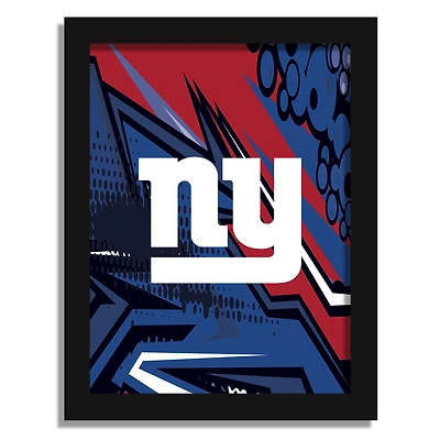 New York Giants 12" x 16" Team Comic Framed Art Print