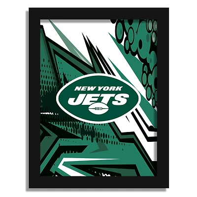 New York Jets 12" x 16" Team Comic Framed Art Print