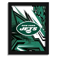 New York Jets 12" x 16" Team Comic Framed Art Print