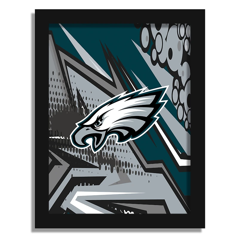 Philadelphia Eagles 12" x 16" Team Comic Framed Art Print