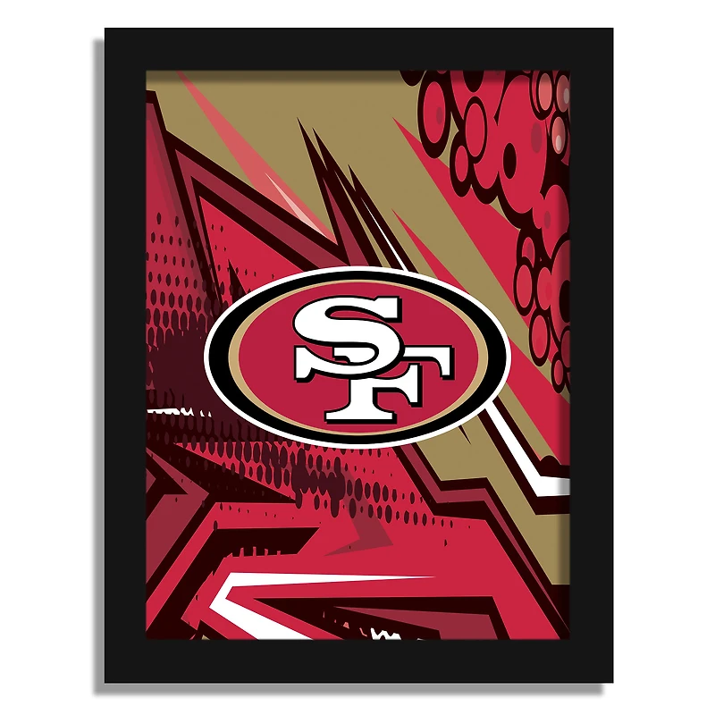 San Francisco 49ers 12" x 16" Team Comic Framed Art Print
