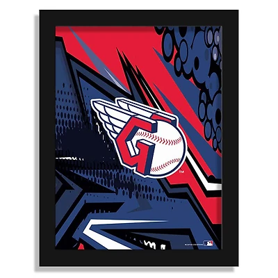 Cleveland Guardians 12" x 16" Team Comic Framed Art Print