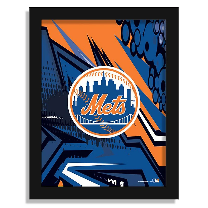 New York Mets 12" x 16" Team Comic Framed Art Print