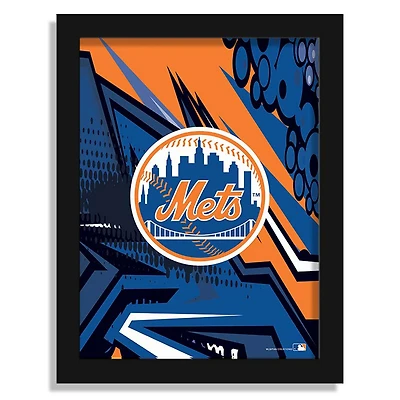 New York Mets 12" x 16" Team Comic Framed Art Print