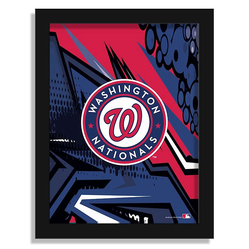 Washington Nationals 12" x 16" Team Comic Framed Art Print