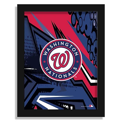 Washington Nationals 12" x 16" Team Comic Framed Art Print