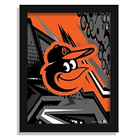 Baltimore Orioles 12" x 16" Team Comic Framed Art Print