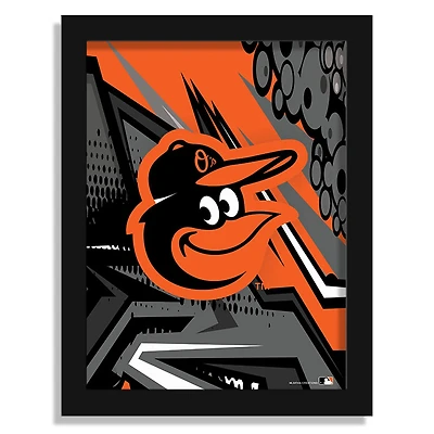 Baltimore Orioles 12" x 16" Team Comic Framed Art Print