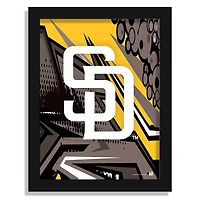San Diego Padres 12" x 16" Team Comic Framed Art Print