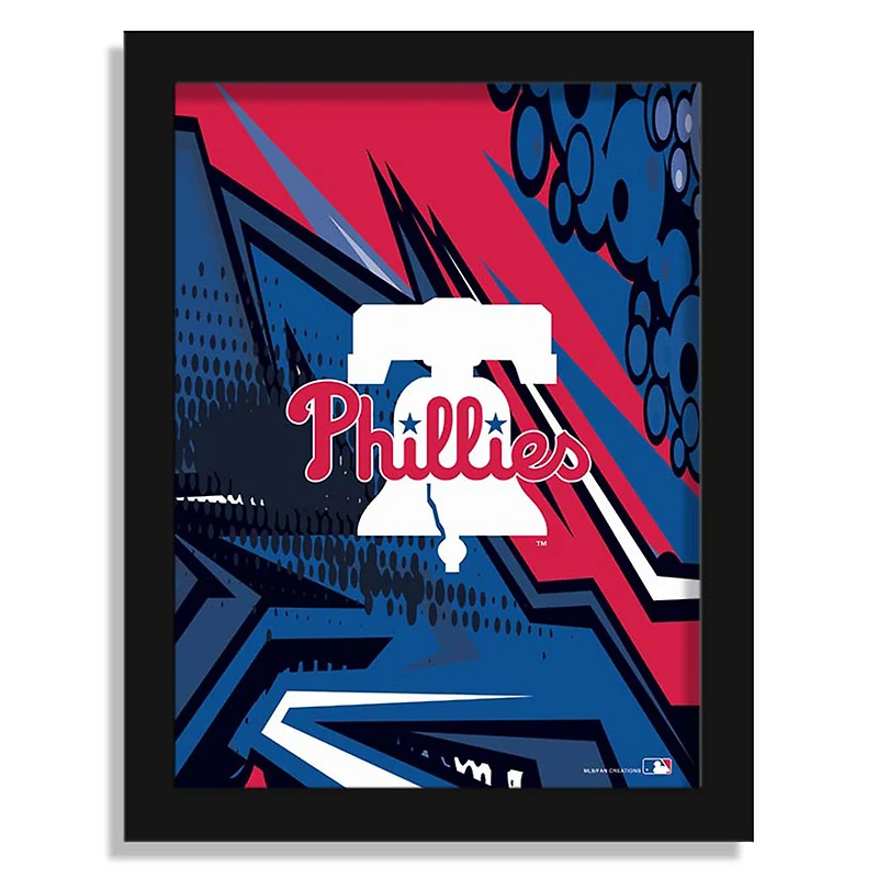 Philadelphia Phillies 12" x 16" Team Comic Framed Art Print