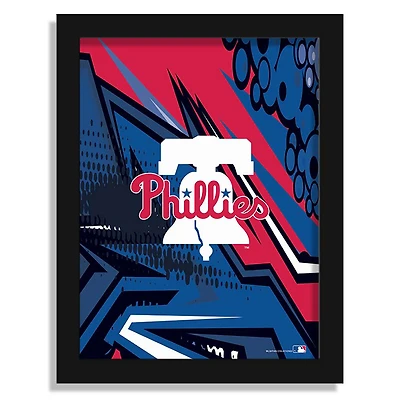 Philadelphia Phillies 12" x 16" Team Comic Framed Art Print
