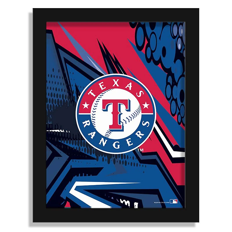 Texas Rangers 12" x 16" Team Comic Framed Art Print