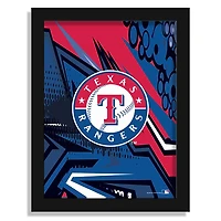 Texas Rangers 12" x 16" Team Comic Framed Art Print