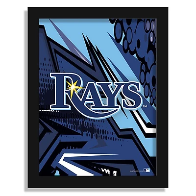 Tampa Bay Rays 12" x 16" Team Comic Framed Art Print