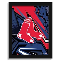 Boston Red Sox 12" x 16" Team Comic Framed Art Print