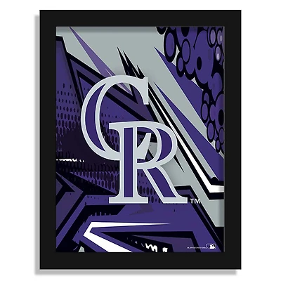 Colorado Rockies 12" x 16" Team Comic Framed Art Print
