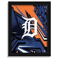 Detroit Tigers 12" x 16" Team Comic Framed Art Print